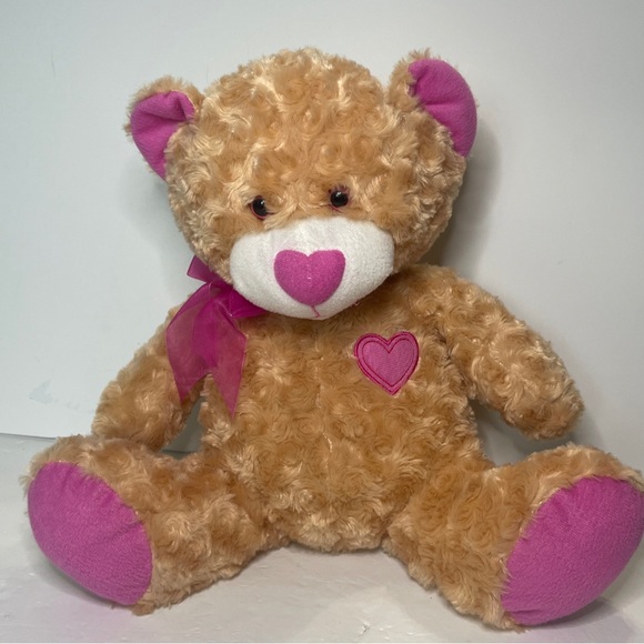 Goffa International Toys Goffa Pink Tan Teddy Bear Plush Goffa